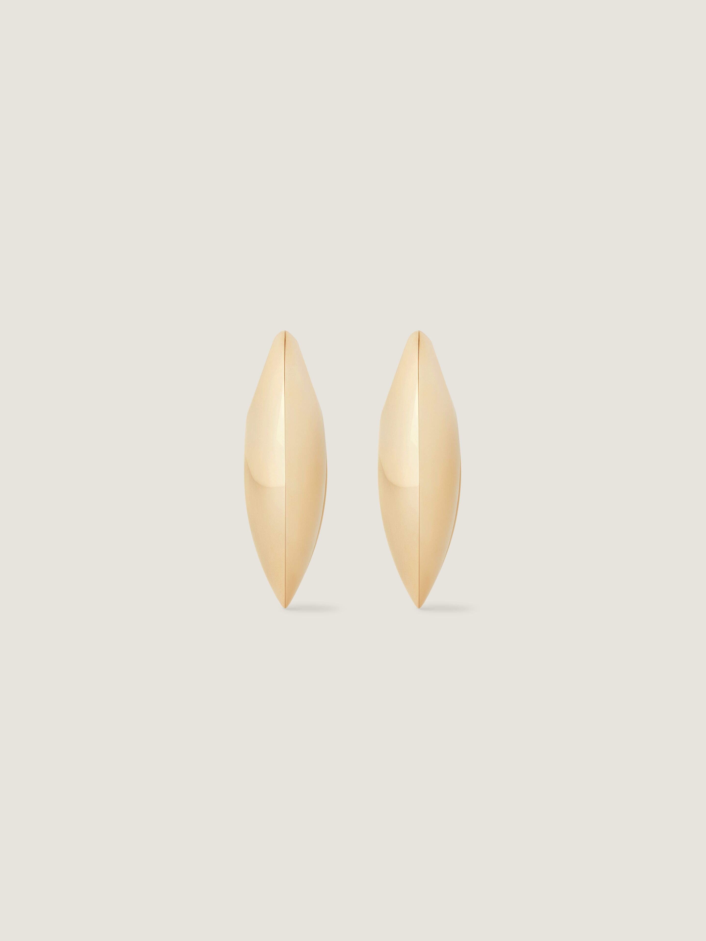 Cocoon earrings in metal